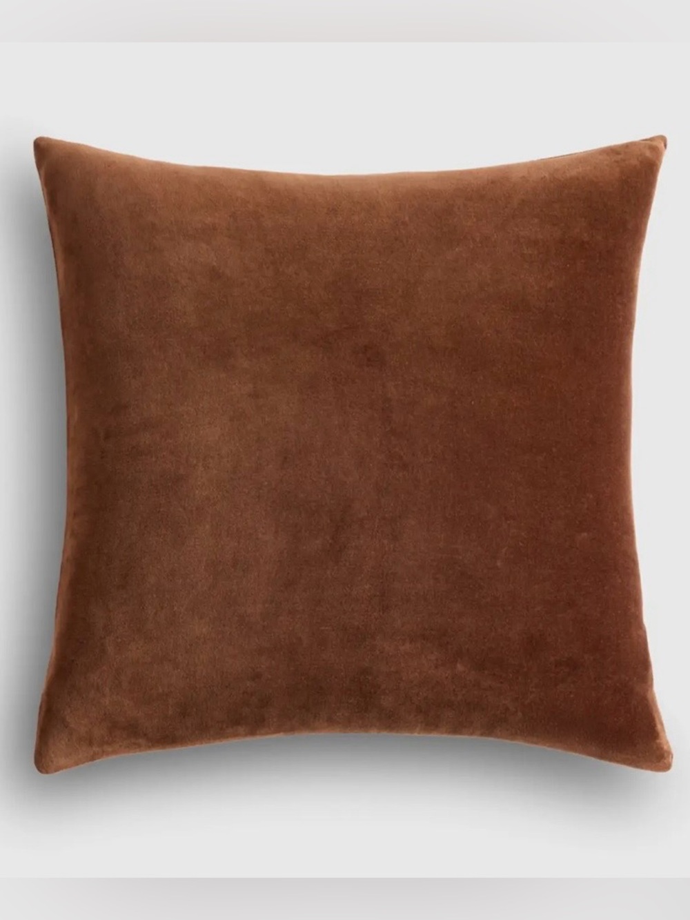 NWT Quince Classic 100% Cotton Velvet Pillow Cover 22 X 22 (Chestnut)